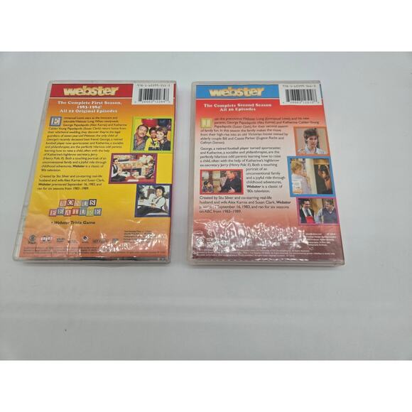 Webster Complete Seasons 1 & 2 DVD Set Family Sitcom TV Show Pre-Owned Excellent - Picture 2 of 2